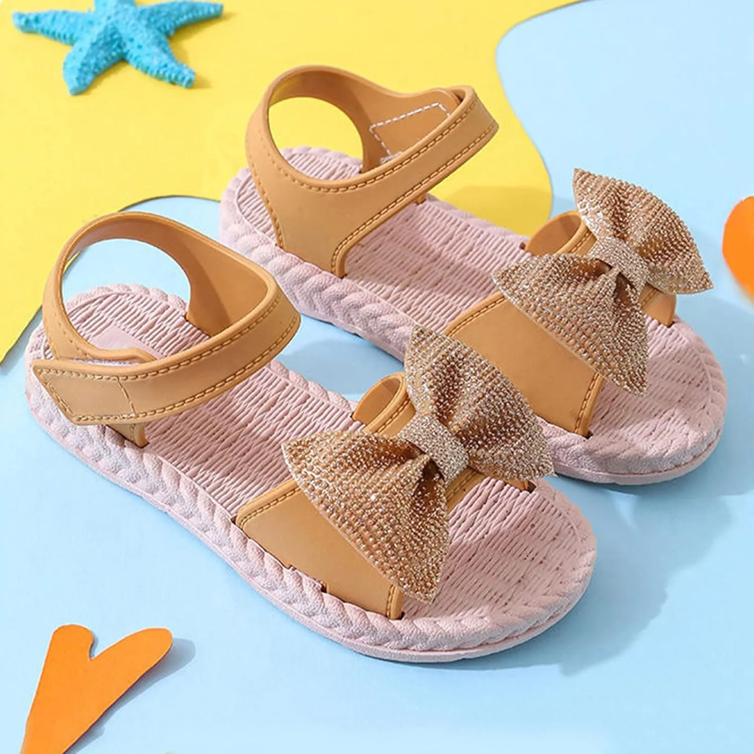 Flip Flops Kids Size 2 Toddler Kids Infant Girls Soild Bowknot Princress Shoes Soft Slipper for Girls Size 4