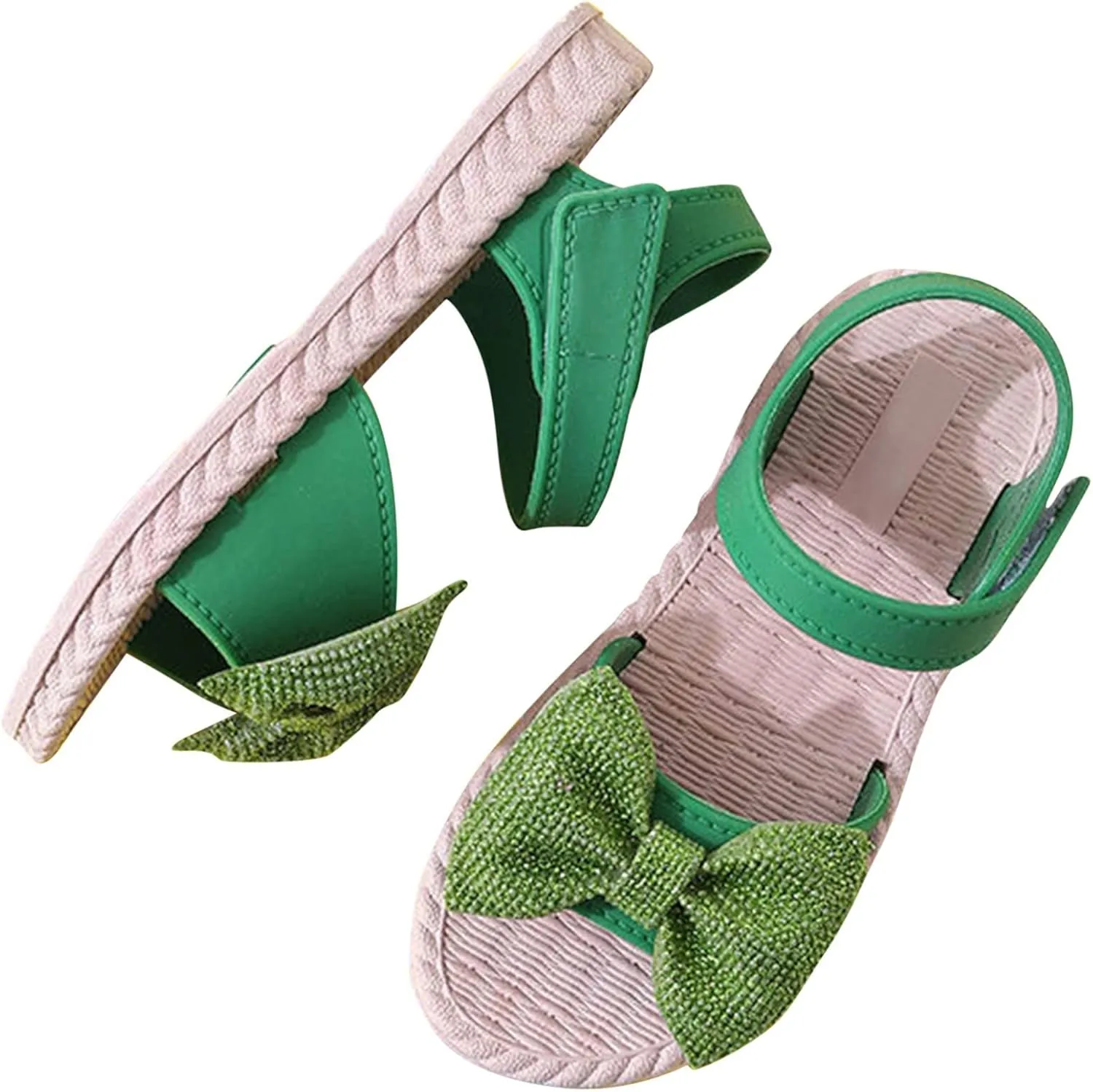 Flip Flops Kids Size 2 Toddler Kids Infant Girls Soild Bowknot Princress Shoes Soft Slipper for Girls Size 4