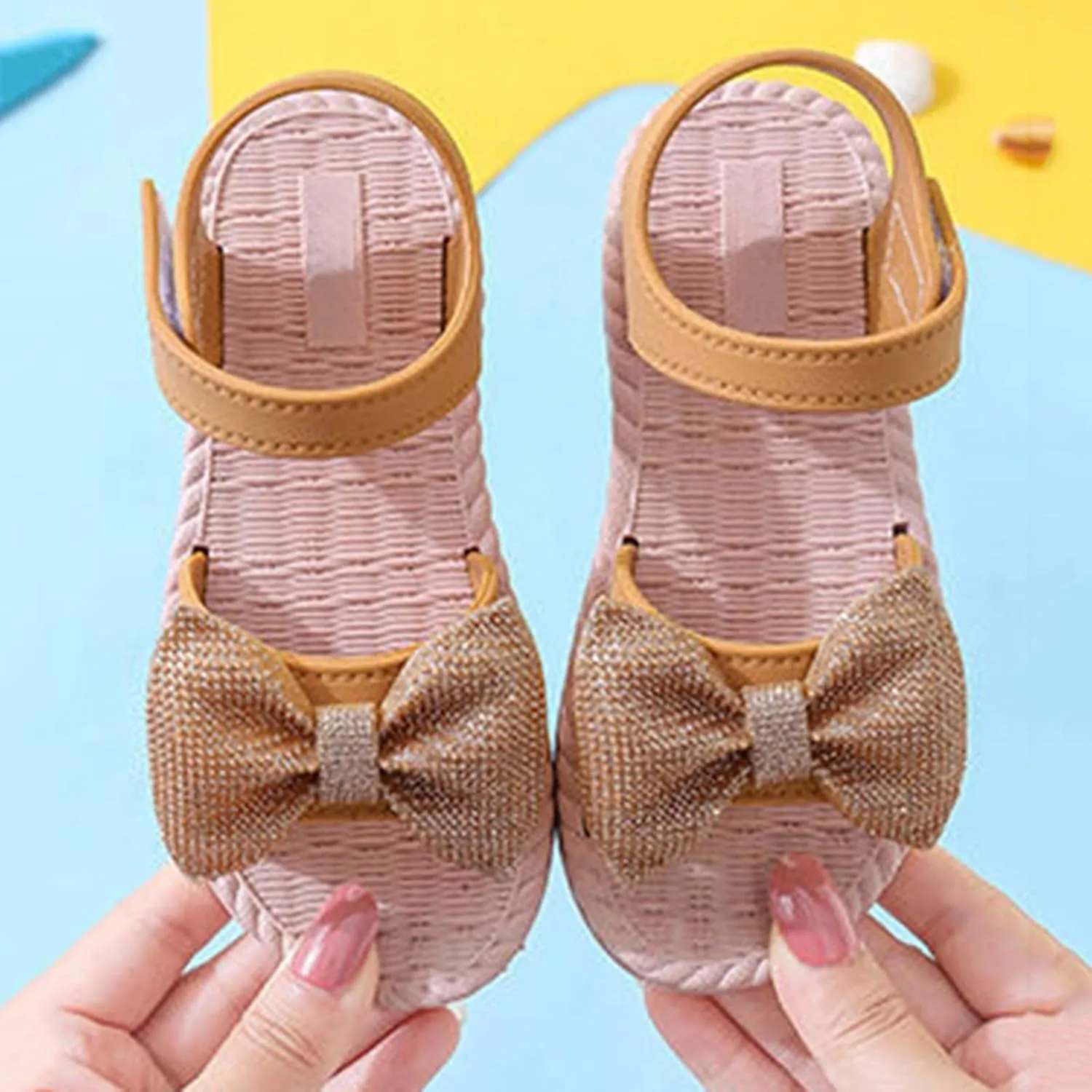 Flip Flops Kids Size 2 Toddler Kids Infant Girls Soild Bowknot Princress Shoes Soft Slipper for Girls Size 4