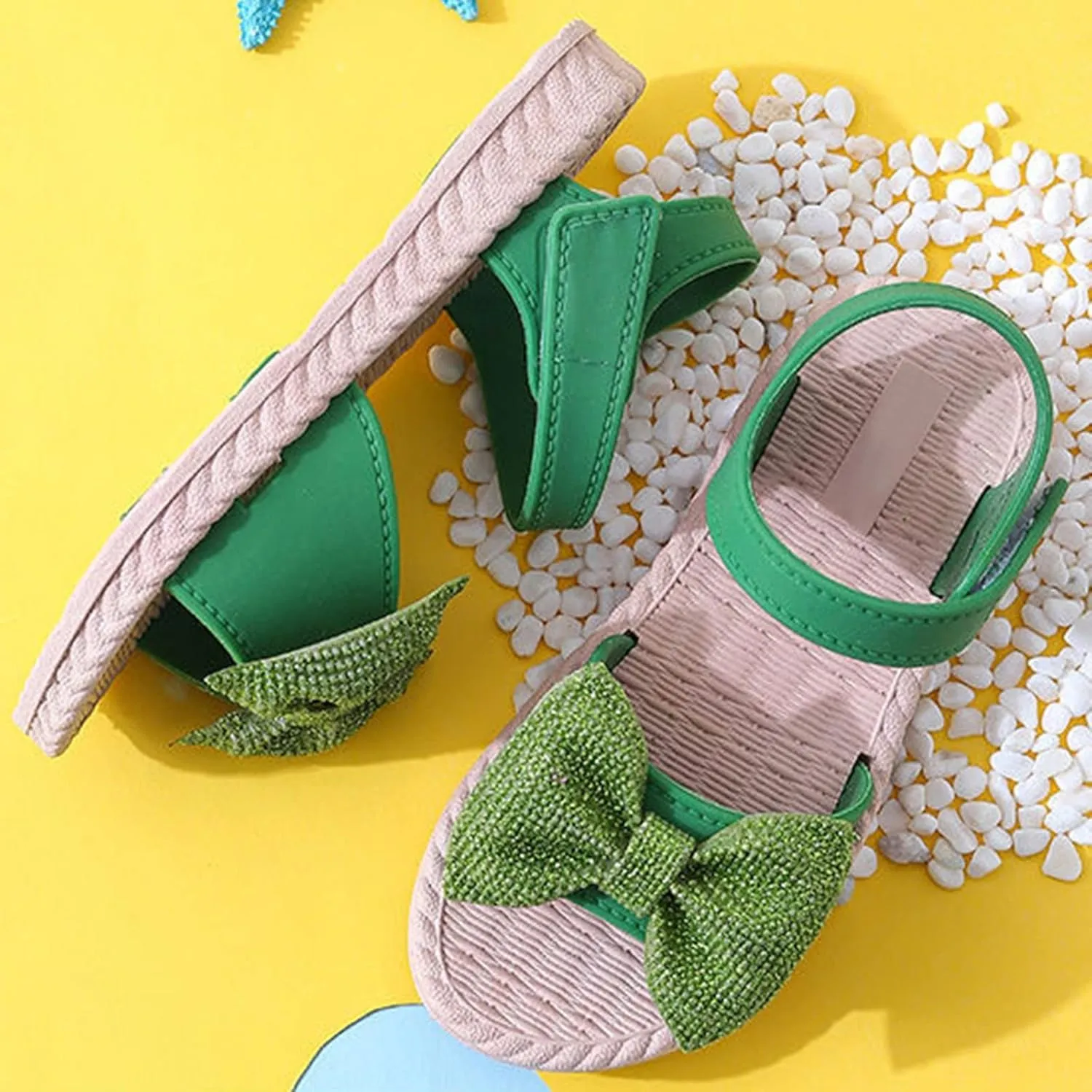 Flip Flops Kids Size 2 Toddler Kids Infant Girls Soild Bowknot Princress Shoes Soft Slipper for Girls Size 4