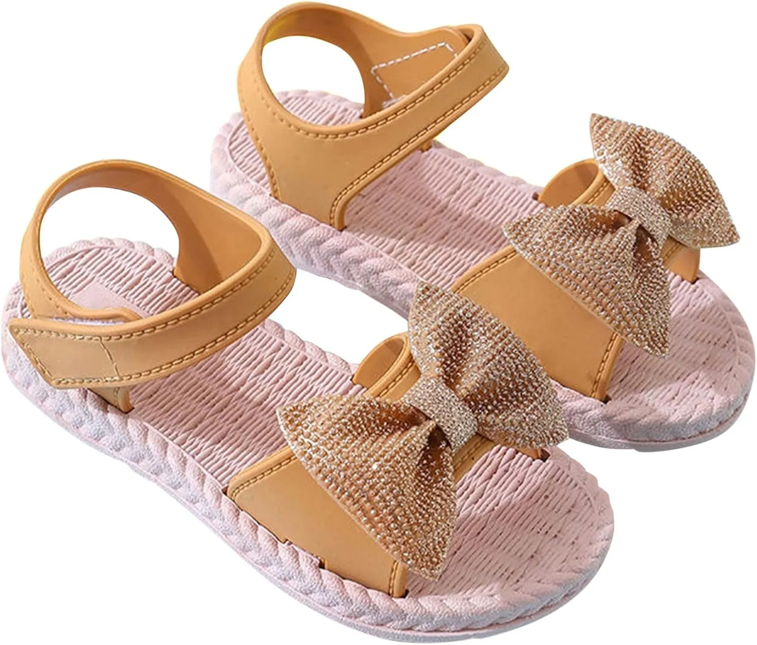 Flip Flops Kids Size 2 Toddler Kids Infant Girls Soild Bowknot Princress Shoes Soft Slipper for Girls Size 4