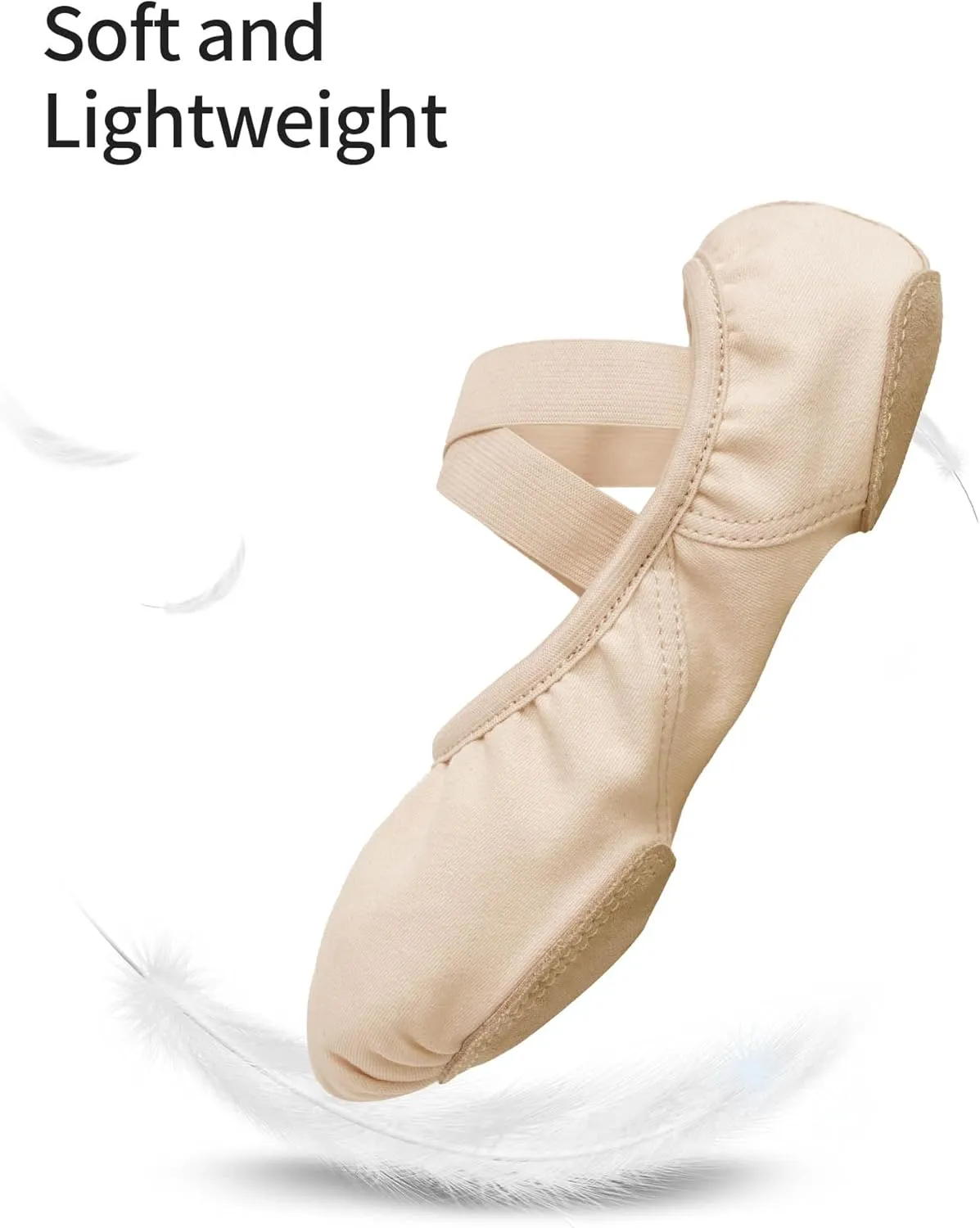 Girls Ballet Shoes, Full Stretchy Ballet Slippers for Big Kids/Women