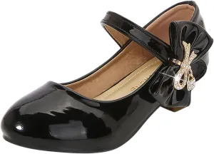 Girls Patent Leather Dress Shoes Toddler Mary Jane Shoes Low Heels Flower Girl Shoes for School Party Wedding