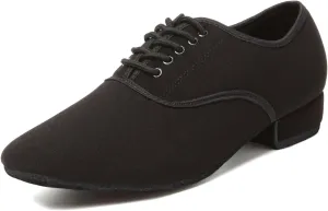 HIPPOSEUS Men's Standard Ballroom Dance Shoes Lace up Latin Tango Rumba Social Dance Waltz Shoes