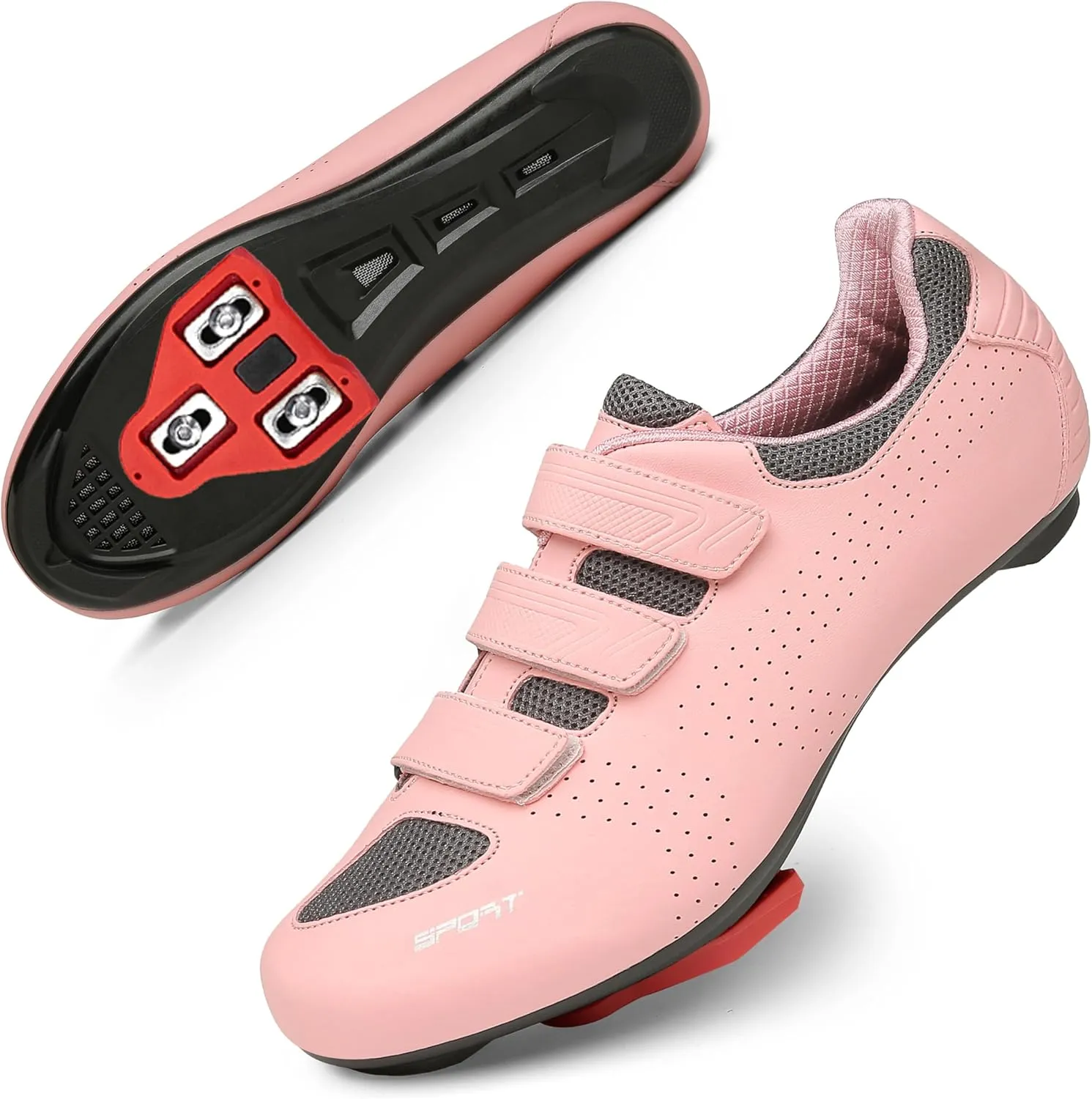 Honosuker Women's Men's Cycling Shoes Compatible with Peloton Delta SPD Spin Road Bike Bicycle Shoes