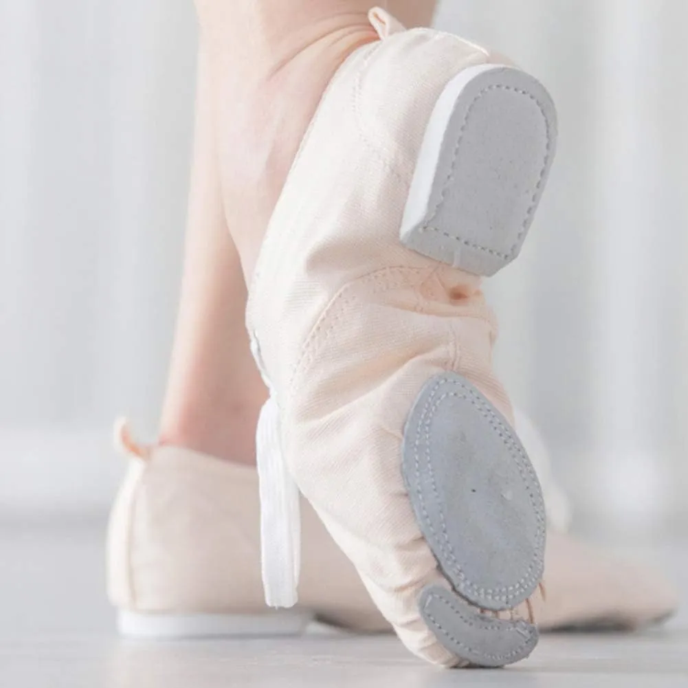HROYL Leather/Canvas Jazz Shoes lace up Jazz Dancing Shoes,Suitable for Girls/Boys/Women/Men,Model-TJ-DBjazz