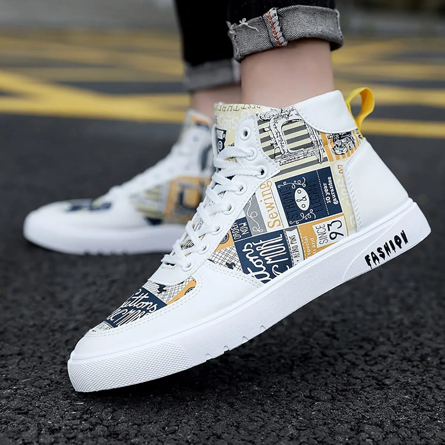 IWIHMIV Non Slip Shoes Mens Running Shoes Lightweight Breathable Running Shoes Comfortable Athletic Shoes for Men