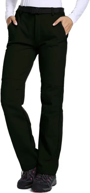 Jessie Kidden Women's Waterproof Pants Hiking Ski Snow Fish Fleece Lined Insulated Outdoor Golf Travel Pant