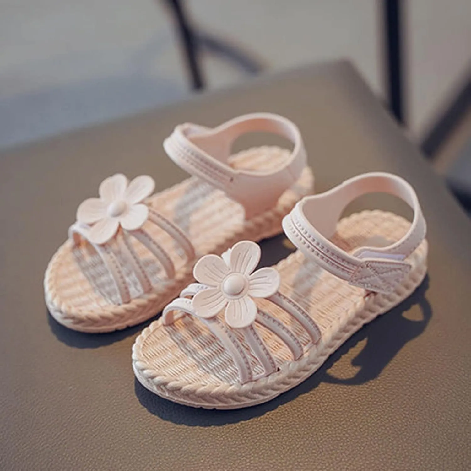 Kids Bulk Flip Flops Toddler Kids Infant Girls Soild Flower Princress Shoes Soft Sole Non Slip First for Kid