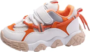 Kids Sneakers Boys Girls Lace-up Tennis Shoes Unisex-Child Lightweight Breathable Walking Shoes Toddler Shoes