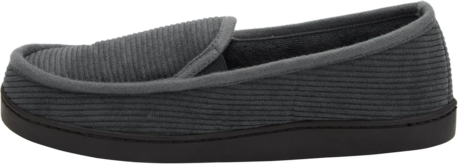 KingSize Men's Wide Width Cotton Corduroy Slippers