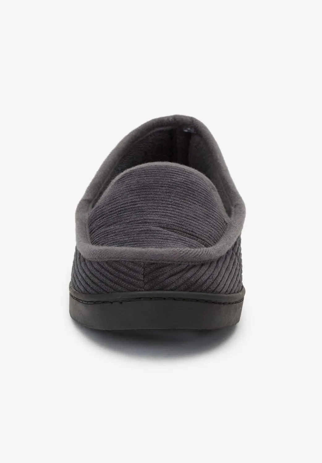 KingSize Men's Wide Width Cotton Corduroy Slippers
