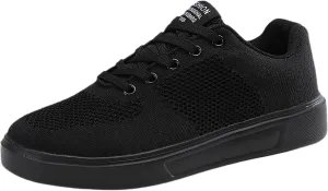 Leisure Couple Men Women Four Seasons Mesh Non Slip Flat Round Toe Breathable Lace Up Lazy Leisure Men S Casual Shoes 9 Men's