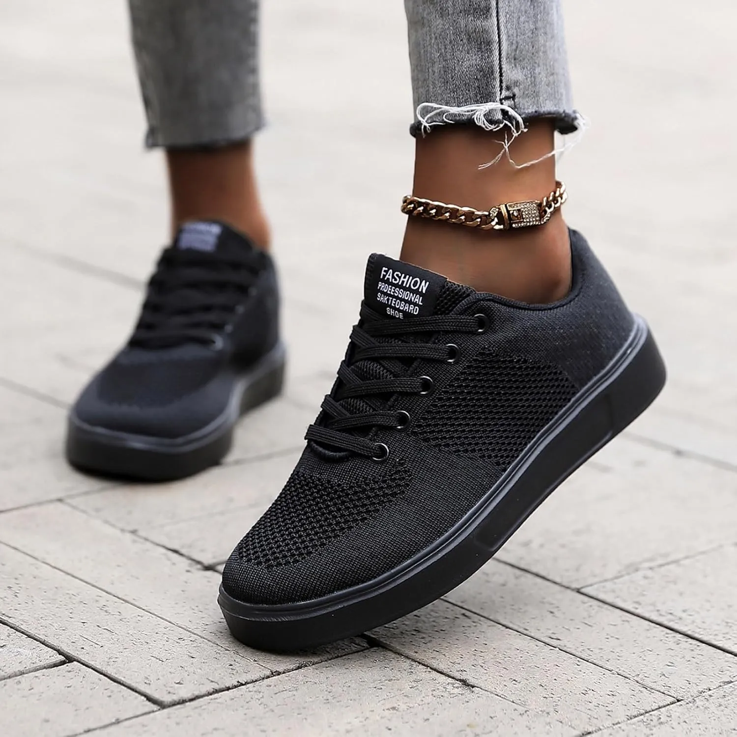 Leisure Couple Men Women Four Seasons Mesh Non Slip Flat Round Toe Breathable Lace Up Lazy Leisure Men S Casual Shoes 9 Men's