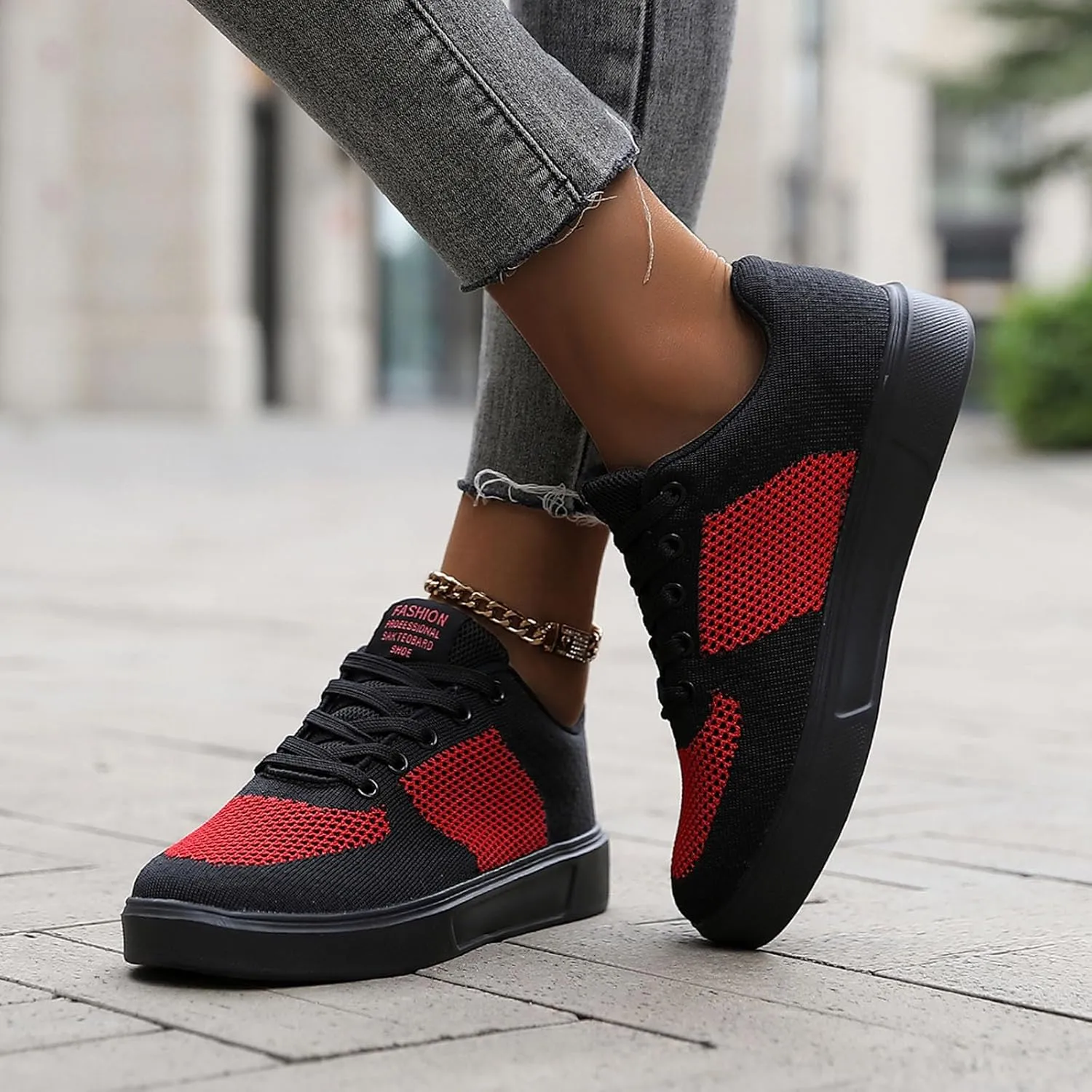 Leisure Couple Men Women Four Seasons Mesh Non Slip Flat Round Toe Breathable Lace Up Lazy Leisure Men S Casual Shoes 9 Men's
