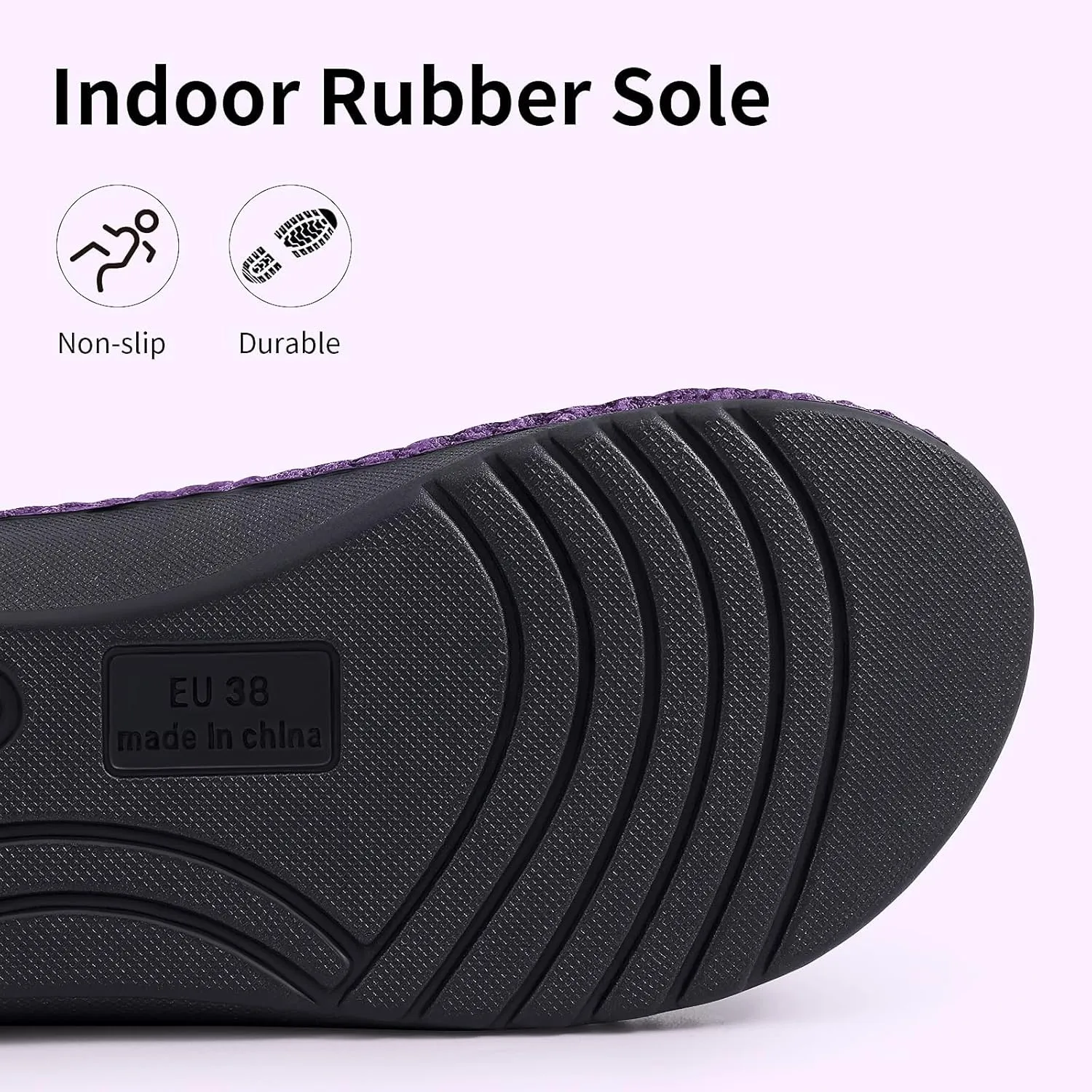 Litfun Orthopedic House Slippers for Women Adjustable Arch Support Indoor Slippers Open Toe Corduroy Bedroom Shoes