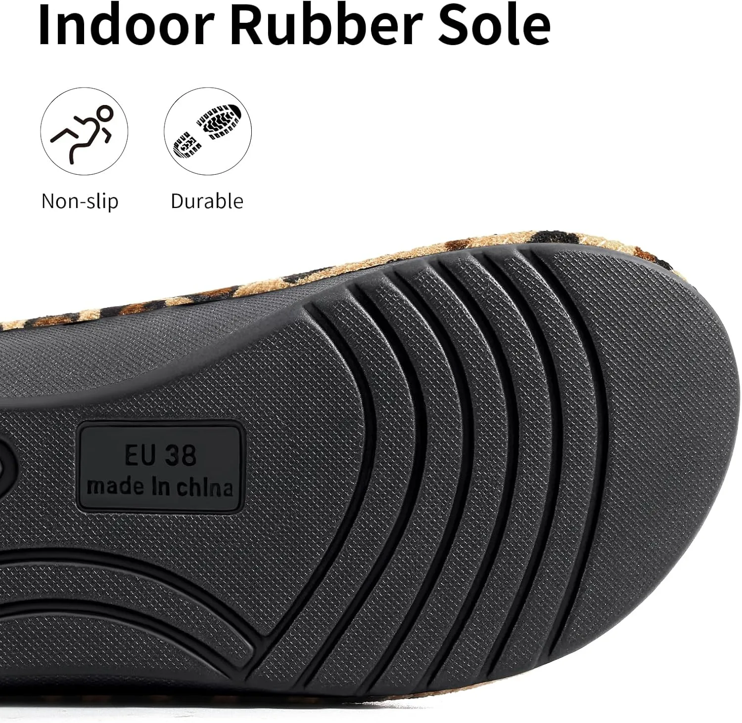 Litfun Orthopedic House Slippers for Women Adjustable Arch Support Indoor Slippers Open Toe Corduroy Bedroom Shoes