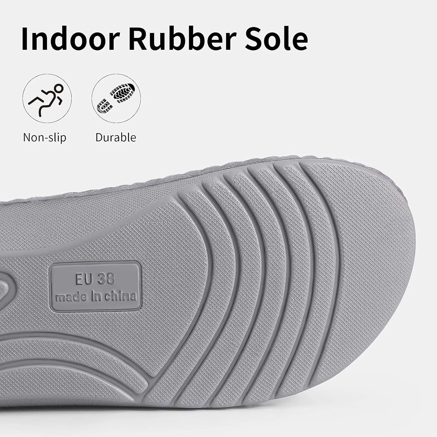 Litfun Orthopedic House Slippers for Women Adjustable Arch Support Indoor Slippers Open Toe Corduroy Bedroom Shoes