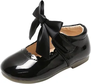 Little Girls Party Dress Shoes Toddler Slip On Mary Jane Ballerina Flats Flower Girl Shoes for School Wedding