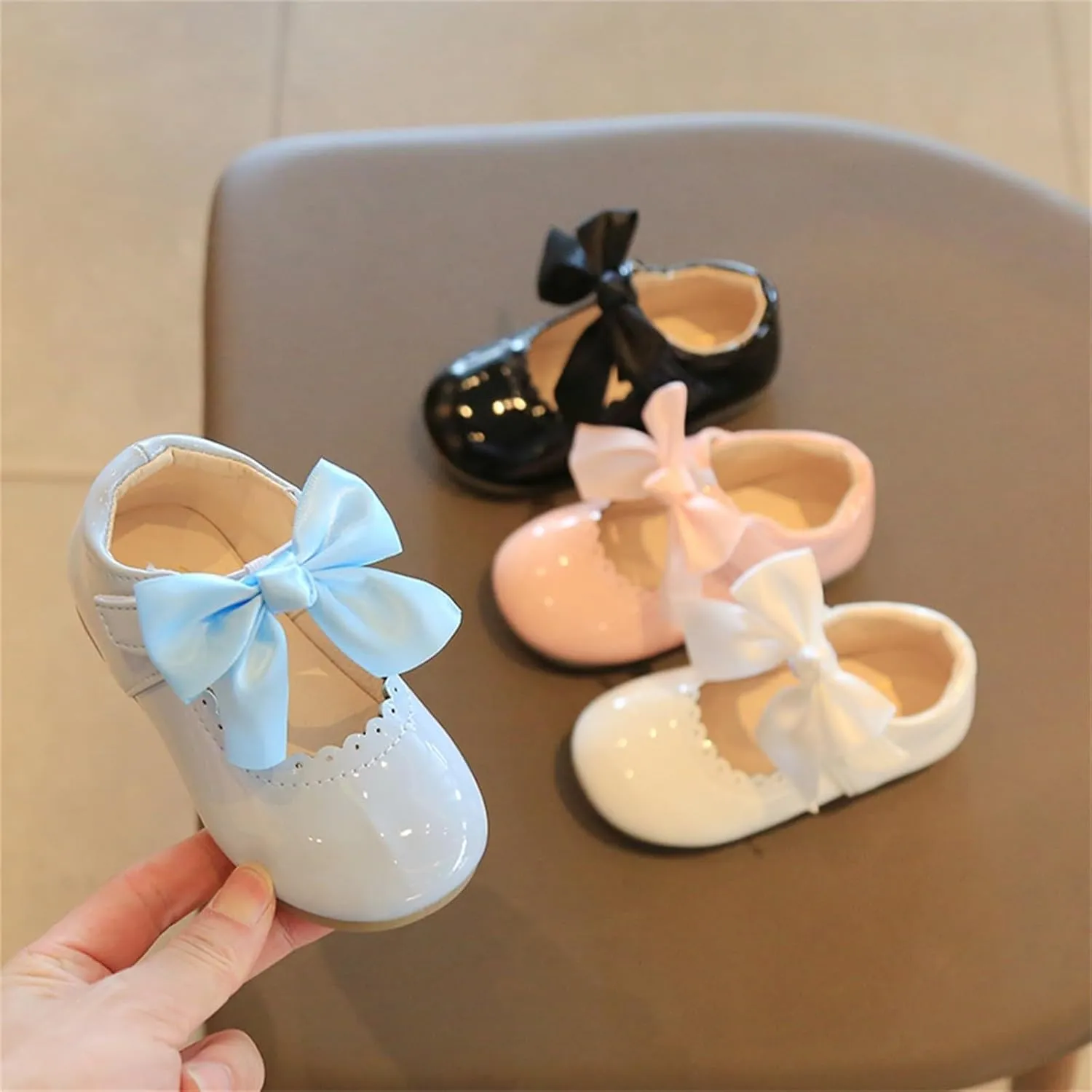 Little Girls Party Dress Shoes Toddler Slip On Mary Jane Ballerina Flats Flower Girl Shoes for School Wedding