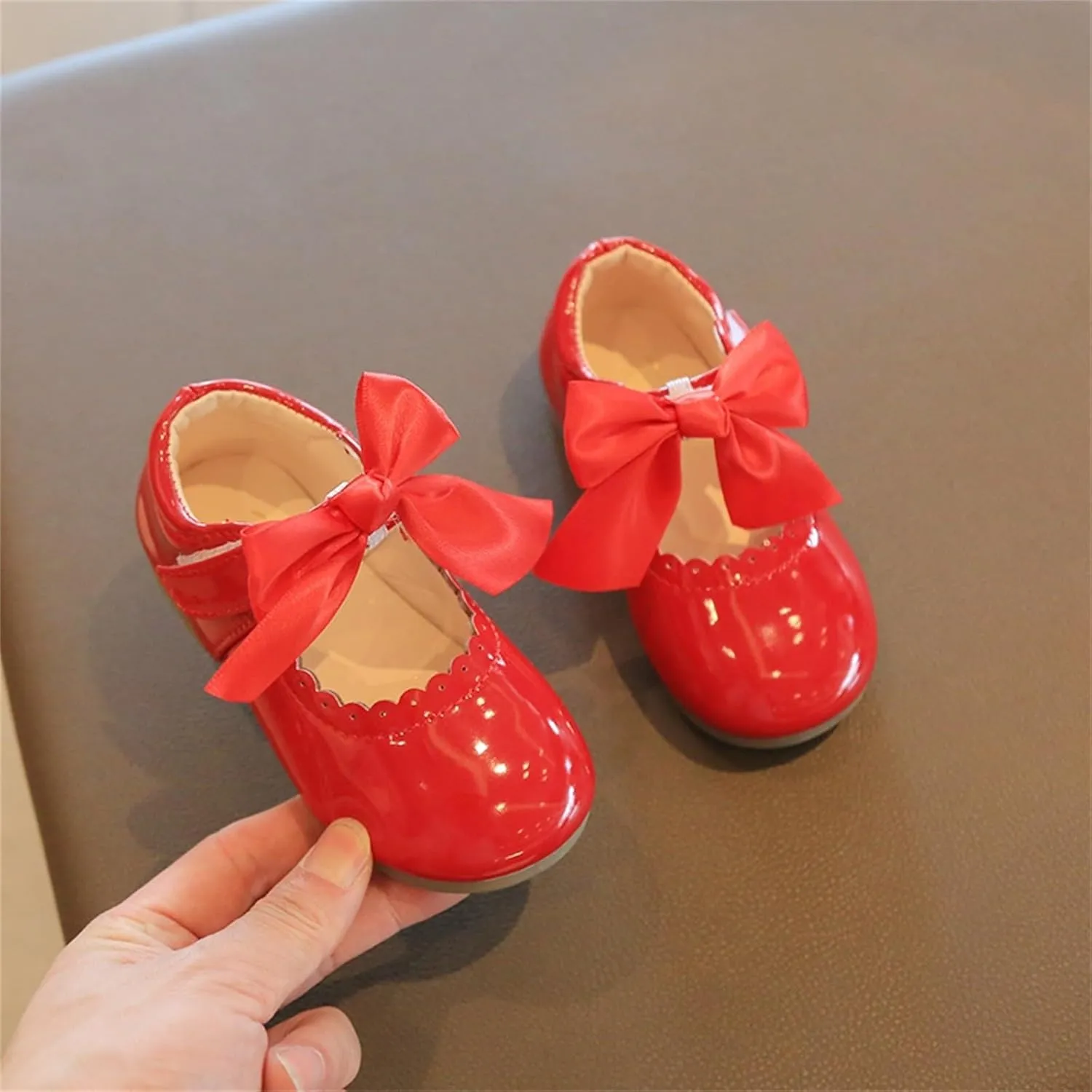 Little Girls Party Dress Shoes Toddler Slip On Mary Jane Ballerina Flats Flower Girl Shoes for School Wedding