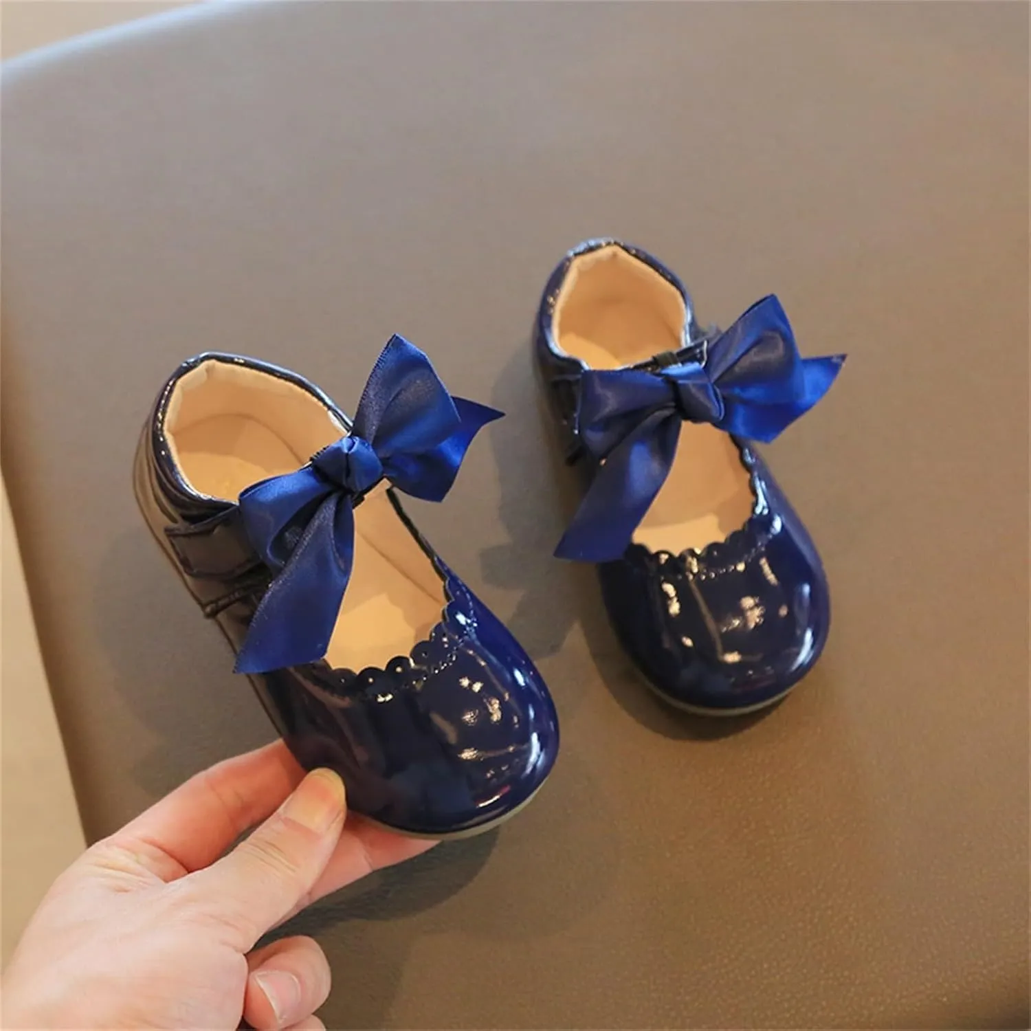 Little Girls Party Dress Shoes Toddler Slip On Mary Jane Ballerina Flats Flower Girl Shoes for School Wedding