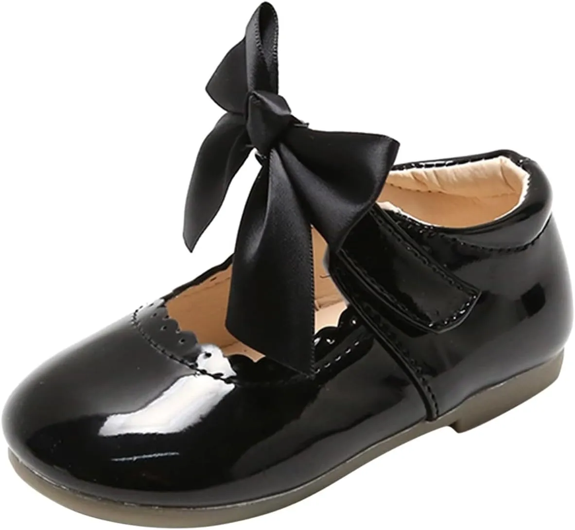 Little Girls Party Dress Shoes Toddler Slip On Mary Jane Ballerina Flats Flower Girl Shoes for School Wedding