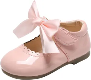 Little Girls Party Dress Shoes Toddler Slip On Mary Jane Ballerina Flats Flower Girl Shoes for School Wedding