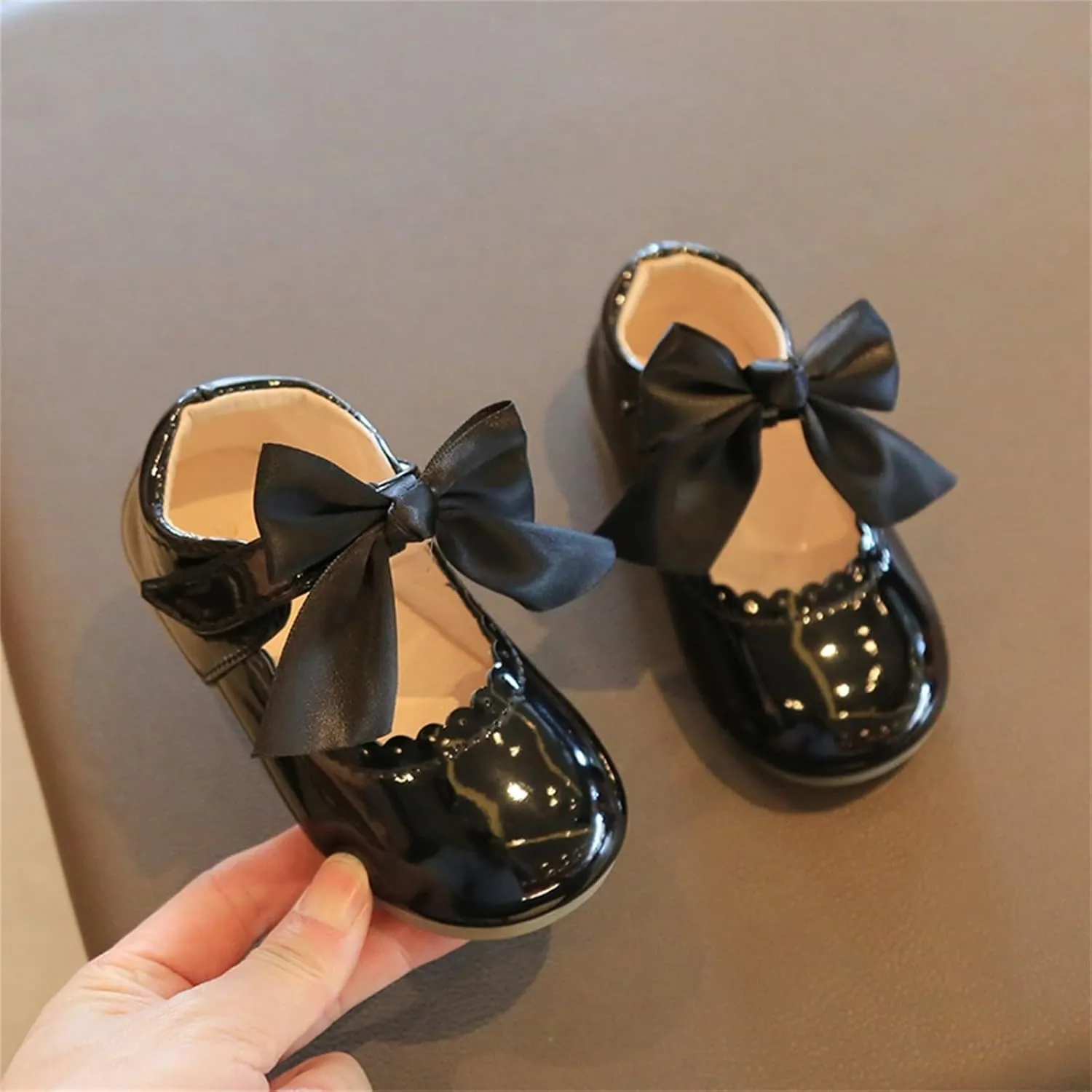 Little Girls Party Dress Shoes Toddler Slip On Mary Jane Ballerina Flats Flower Girl Shoes for School Wedding