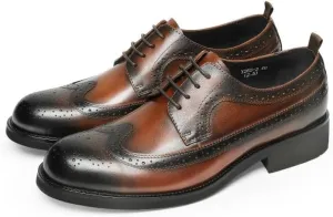 Luxury Men's Leather Oxfords - Breathable, Comfortable, Non-Slip Business Shoes