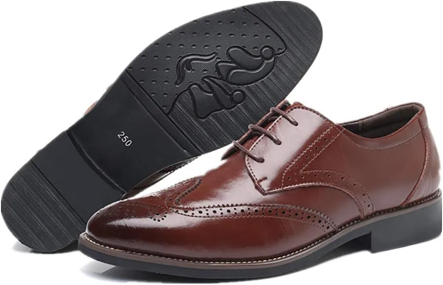 Men Business Leather Oxfords Breathable Slip On Work Driving Loafers Walking Shoes Boat Moccasins