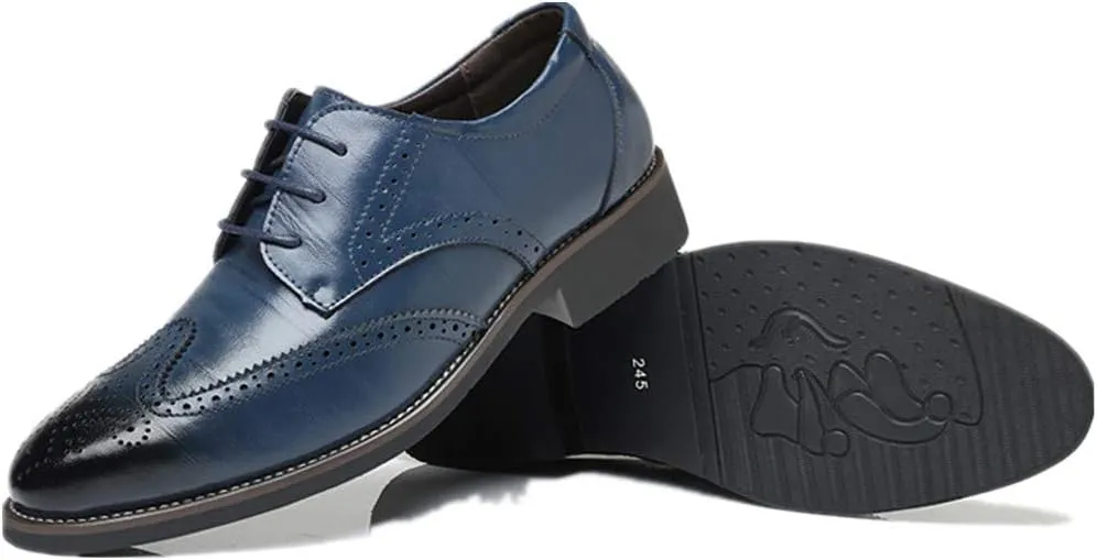 Men Business Leather Oxfords Breathable Slip On Work Driving Loafers Walking Shoes Boat Moccasins
