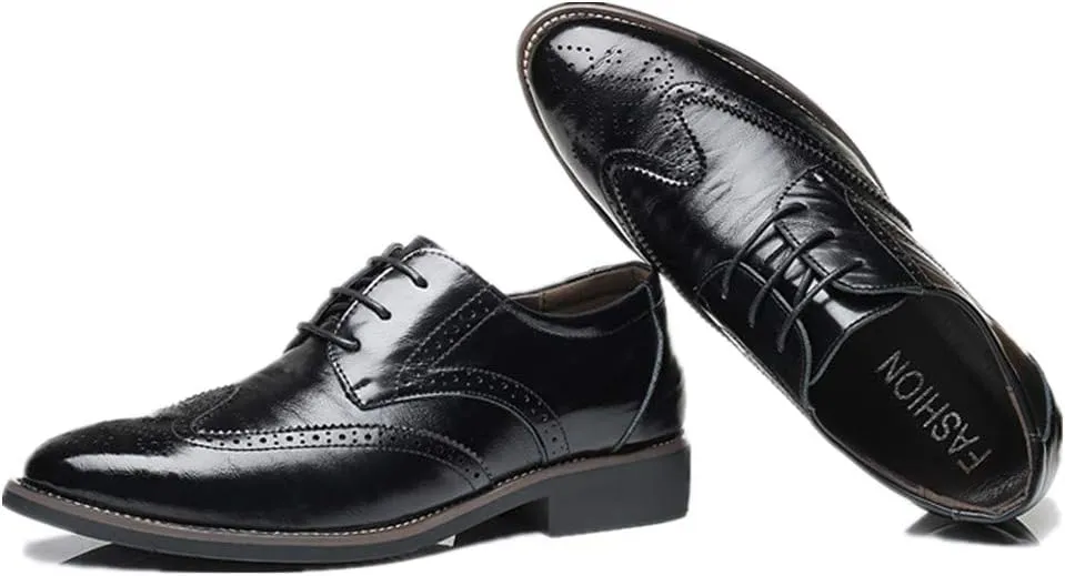 Men Business Leather Oxfords Breathable Slip On Work Driving Loafers Walking Shoes Boat Moccasins