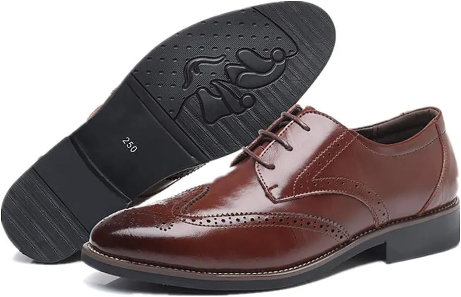 Men Business Leather Oxfords Breathable Slip On Work Driving Loafers Walking Shoes Boat Moccasins