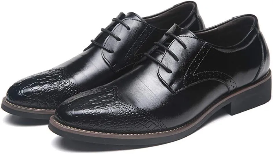 Men Casual Leather Oxfords Business Slip On Work Driving Loafers Walking Shoes Boat Moccasins