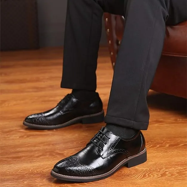 Men Casual Leather Oxfords Business Slip On Work Driving Loafers Walking Shoes Boat Moccasins