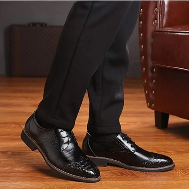 Men Casual Leather Oxfords Business Slip On Work Driving Loafers Walking Shoes Boat Moccasins