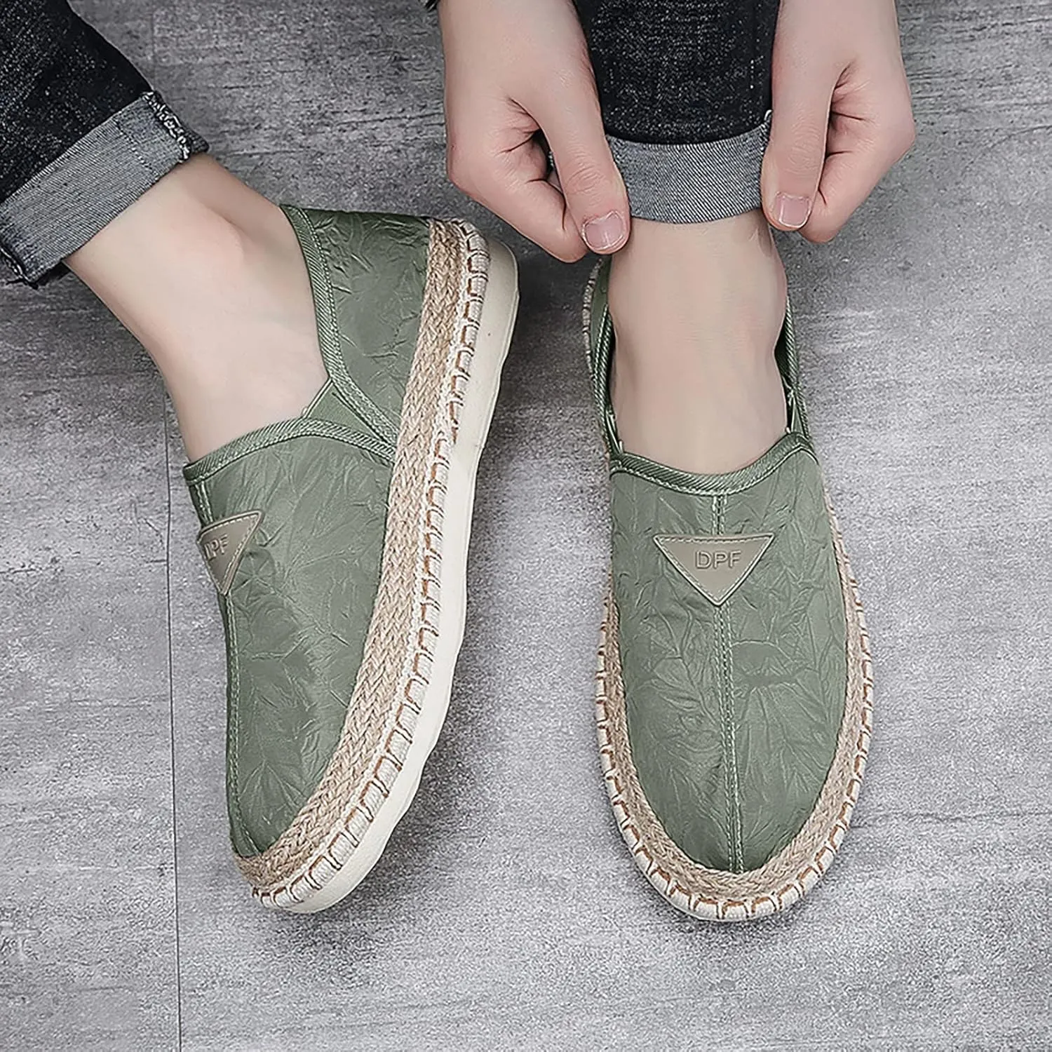 Men Low Top Breathable Casual Walking Shoes Canvas Loafer Shoes for Men Casual Men's Shoes Men Shoes