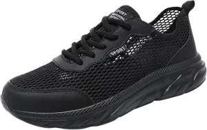 Men Sports Shoes Fashion New Pattern Simple Solid Flat Bottom Comfortable Mesh Breathable Lace Up Casual Sneaker Men Men's Sp