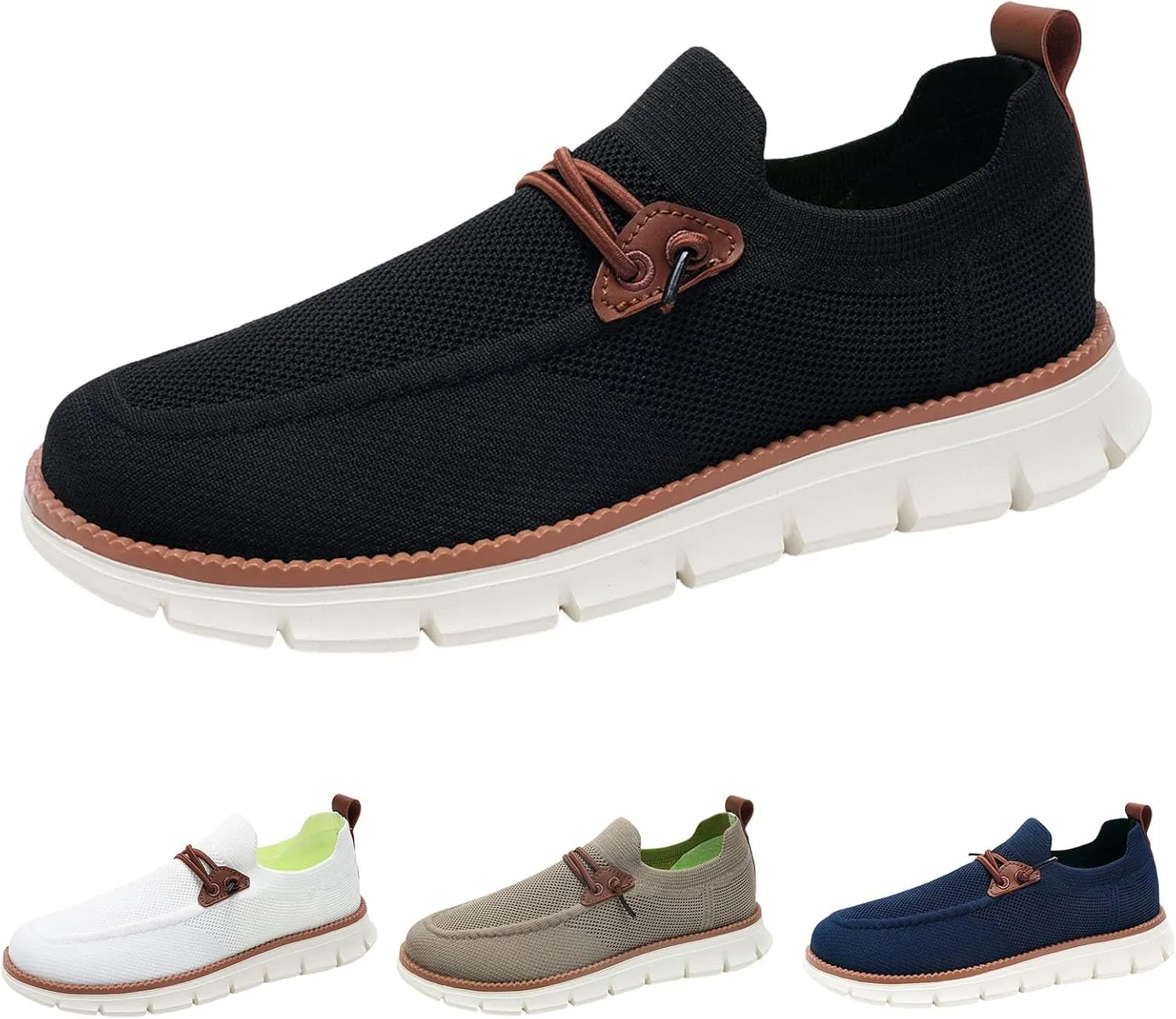 Men Sports Shoes Fashionable New Pattern Solid Color Simple Mesh Breathable Lightweight Men's Athletic Sneaker Shoes for Men