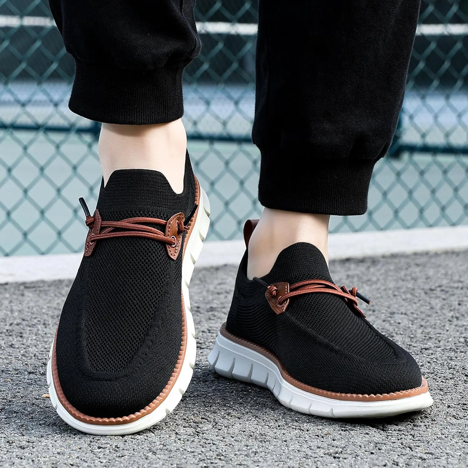 Men Sports Shoes Fashionable New Pattern Solid Color Simple Mesh Breathable Lightweight Men's Athletic Sneaker Shoes for Men