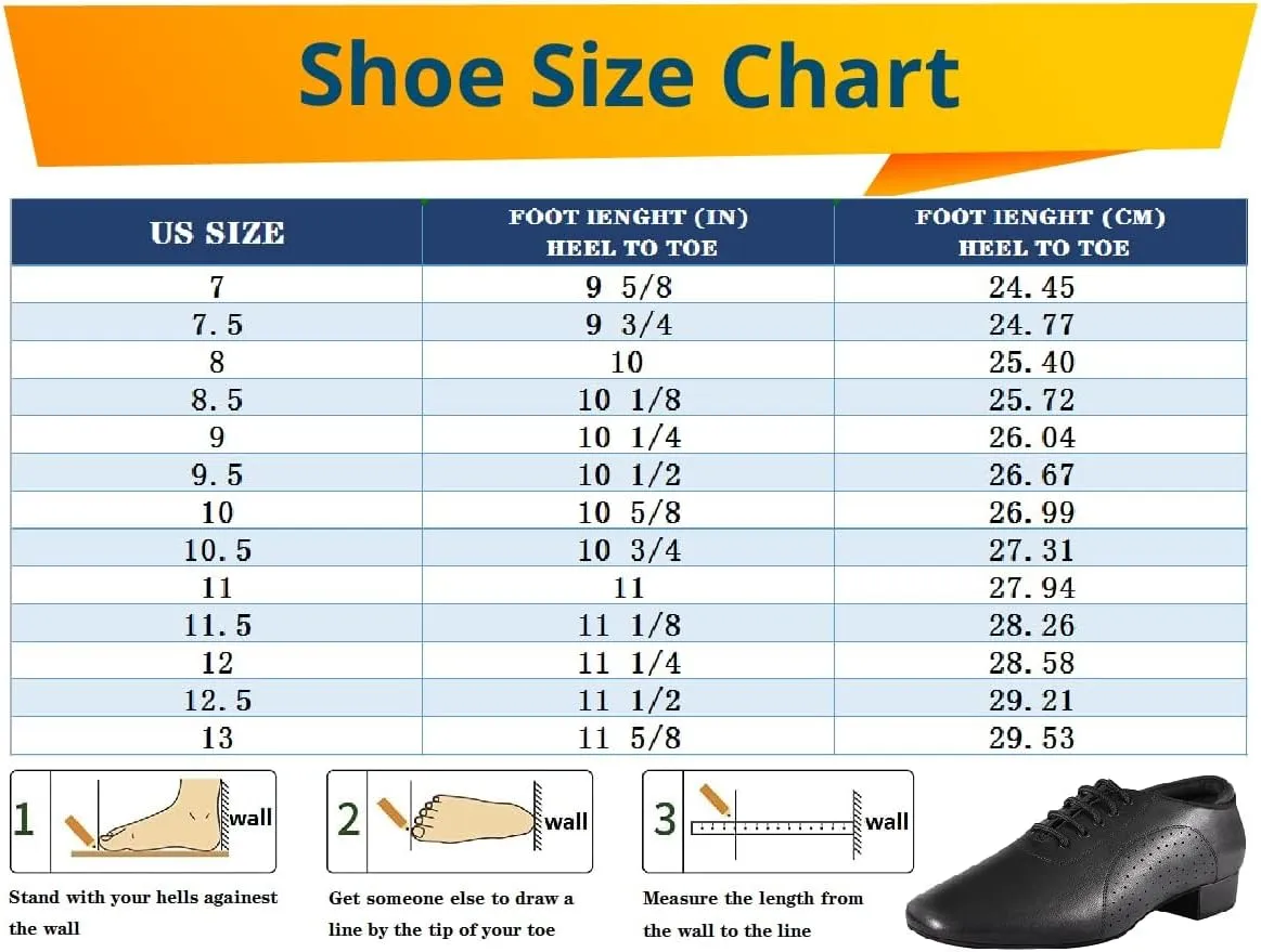 Men's Ballroom Dance Shoes Latin Salsa Dancing Black Breathable Leather Character Shoes