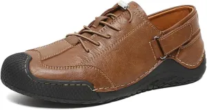 Mens Casual Business Shoes Lightweight Comfortable Loafers Leather Oxfords Non-Slip Walking Driving