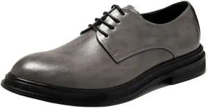 Men's Classic Retro Dress Shoes Comfortable Business Wedding Lace-up Formal Oxfords for Men