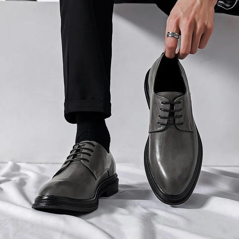 Men's Classic Retro Dress Shoes Comfortable Business Wedding Lace-up Formal Oxfords for Men