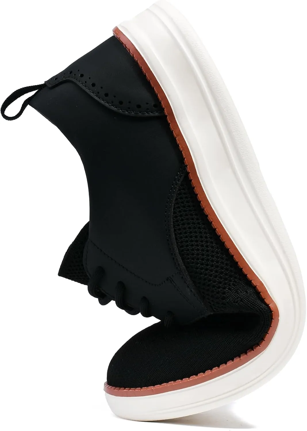 Men's Dress Sneakers Business Casual Dress Oxfords Walking Shoes Lightweight Comfortable Brogue Shoes