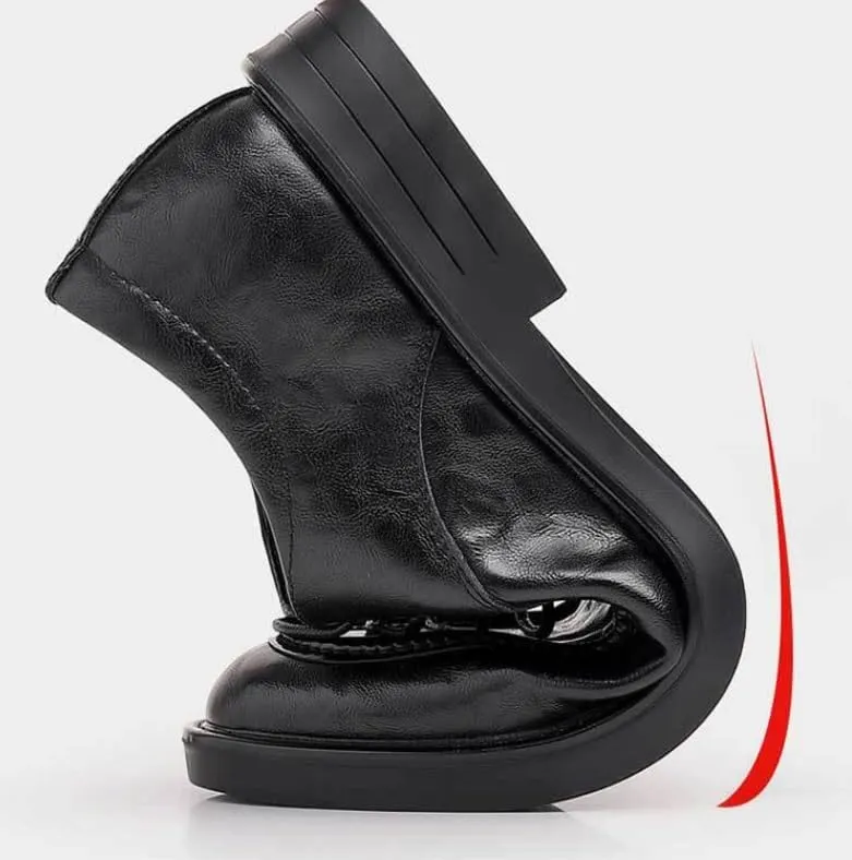 Men’s Genuine Leather Oxfords Breathable Lace-Up Dress Shoes for Business Wedding Formal