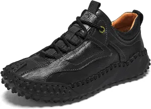 Men's Hiking Climbing Shoes Retro Thick Bottom Casual Walking Non-Slip Waterproof Outdoor Cross-Country Adventure Backpacking Travel Shoes