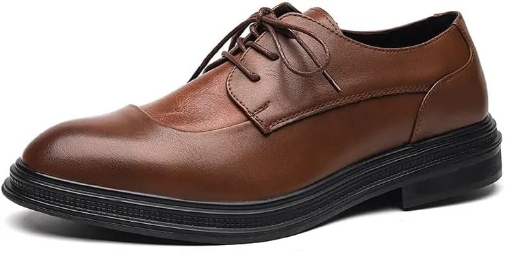 Mens Leather Oxfords Shoes Wedding Party Dress Shoes Business Work Wingtip Brogue for Men