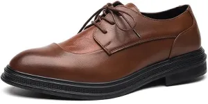 Mens Leather Oxfords Shoes Wedding Party Dress Shoes Business Work Wingtip Brogue for Men